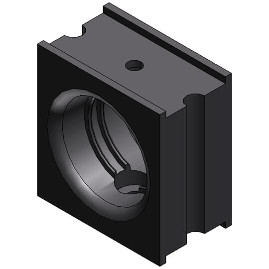 ABB - Supporto sovrapponibile DN56 PA6 GR System Support NW56 CRSE GRY.