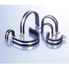 ABB - Staffa di fissaggio per tubi DN48 in acciaio zincato con guarnizione EPDM grigia.