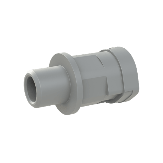 ABB - Conduit Fitting Straight M12 NW10 IP66 Grey Smart Line PA6 GR IP66.