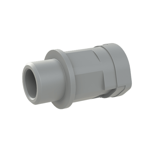 ABB - Conduit Fitting Straight M16 NW12 IP66 Grey Smart Line Connector PA6 GR IP66. SLND-M162