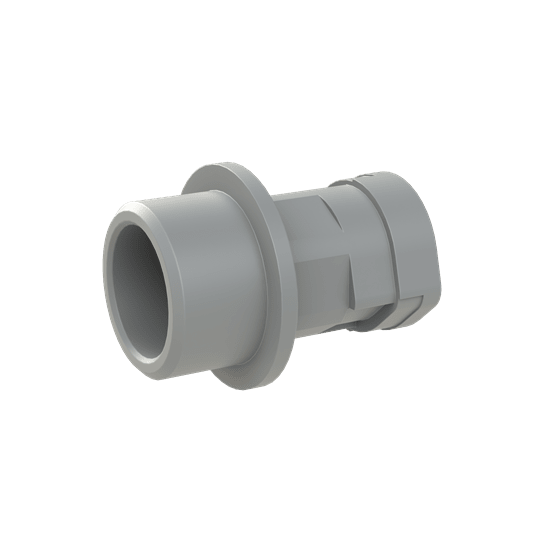 ABB - Conduit fitting straight M20 NW10 IP66 gray Smart Line connector PA6 gray IP66. SLND-M200