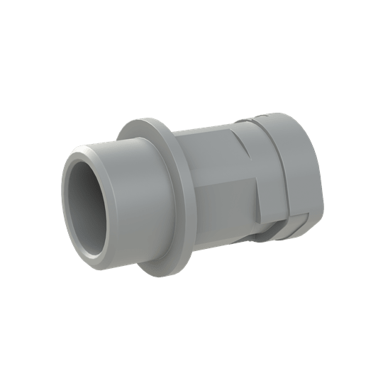 ABB - Conduit fitting straight M20 NW12 IP66 gray Smart Line connector PA6 gray IP66. SLND-M202