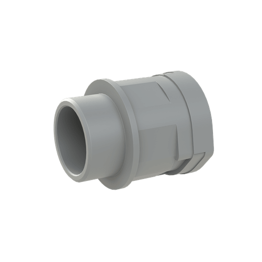 ABB - Conduit Fitting Straight M32 NW29 IP66 Grey Smart Line PA6 GR IP66