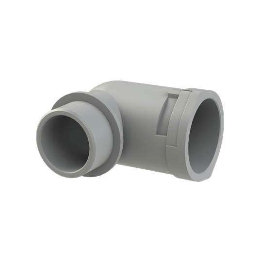 ABB - Conduit Fitting 90 Degree M32 NW29 IP66 Grey Smart Line Connector PA6 GR IP66. SLWD-M329