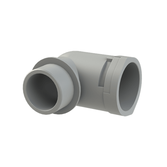 ABB - Conduit Fitting 90 Degree M40 NW36 IP66 Grey Smart Line Connector PA6 Grey IP66.