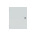 ABB - Enclosure blind door with plate and blind cover with bottom plate 500x400x200mm in light gray color.