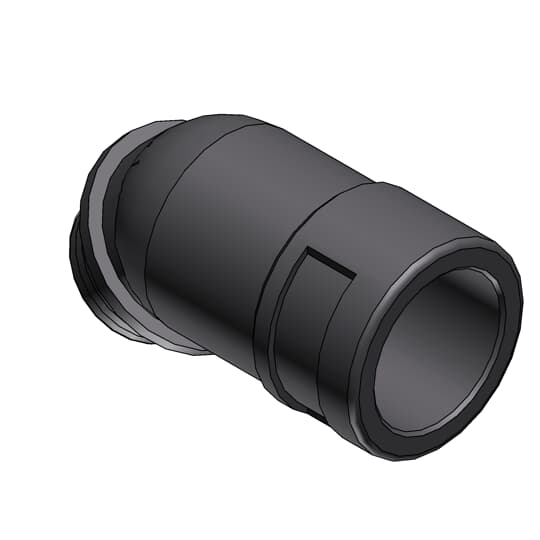 ABB - Raccordo 45 gradi DN12 1/2 NPT in PA6 grigio IP66 per protezione ambientale.