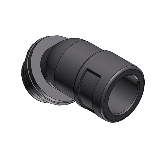 ABB - Raccordo diritto DN36 M50 in PA6 grigio IP66 resistente all'acqua e Condotto flessibile a 45 gradi M50 NW36 in grigio IP68.