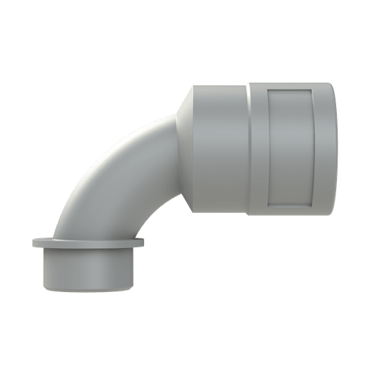 ABB - Raccordo curvo a 90 gradi M25 in materiale PA6 grigio IP66 DN23 NW23.
