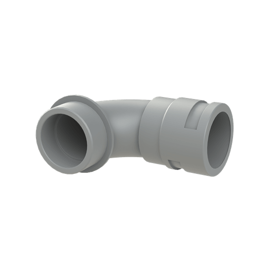ABB - Raccordo curvo a 90 gradi M50 DN36 in PA6 grigio IP66.