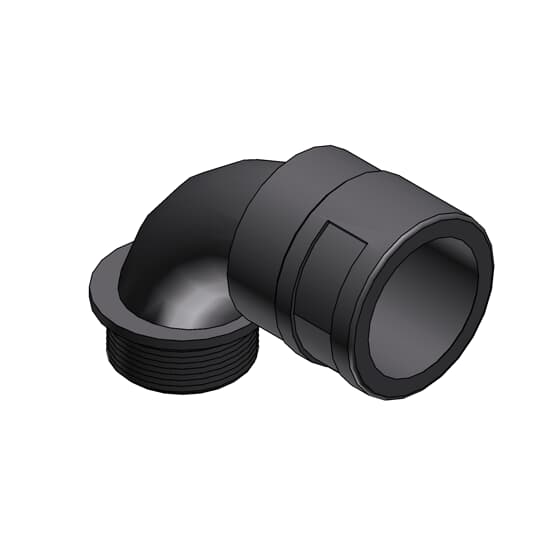 ABB - Raccordo curva 90° M63 DN48 PA6 IP66 grigio.