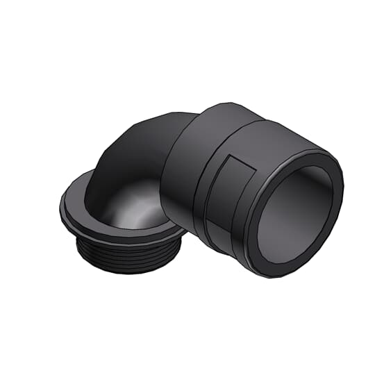 ABB - Raccordo curva 90° DN23 PG21 in PA6 GRIGIO IP66.