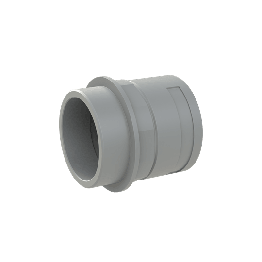 ABB - Raccordo di dimensioni DN48 e M63 in materiale PA6 grigio con protezione IP66 e certificazione CSA.