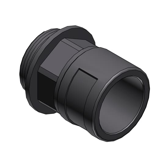 ABB - Raccordo STR 3/4 NPT DN23 IP66 Grigio PA6 per ambienti industriali.