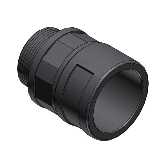 ABB - Raccordo di giunzione DN12 M20 in PA6 grigio IP68 per condotti da 12mm, certificato CSA. SVNV-M202