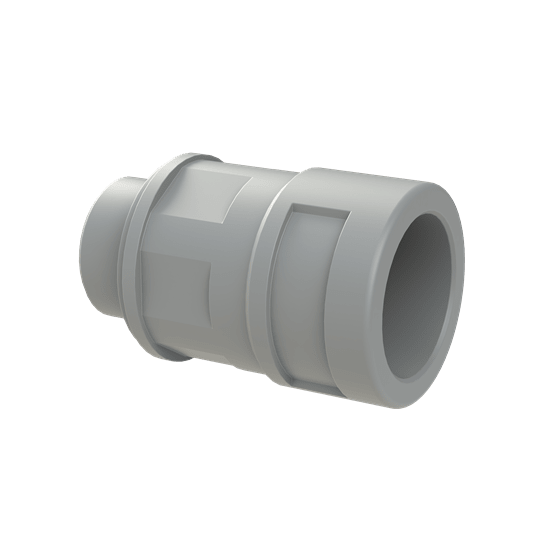 ABB - Raccordo di giunzione M20 DN17 in PA6 grigio IP68 per applicazioni industriali.