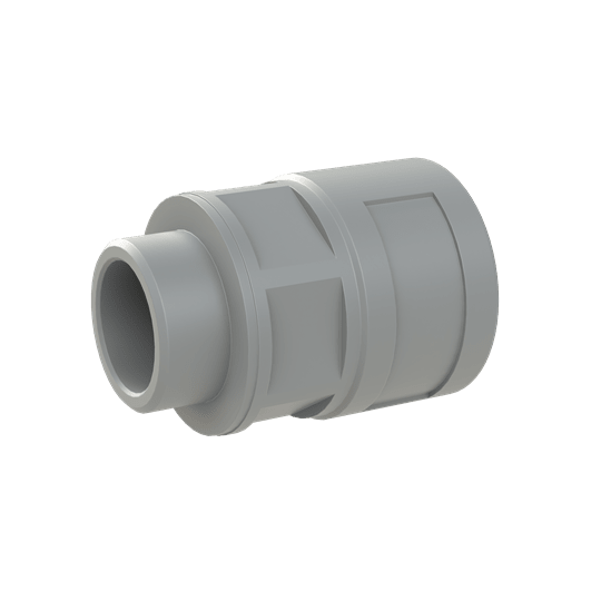 ABB - Raccordo di dimensioni DN23 e M25 in materiale PA6 grigio con protezione IP68 e certificazione CSA.