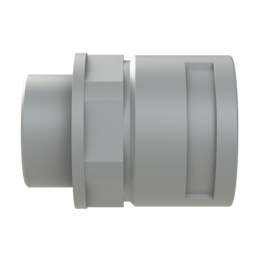 ABB - Raccordo di giunzione DN36 M40 in PA6 grigio IP68 resistente all'acqua e alla polvere, certificato CSA.