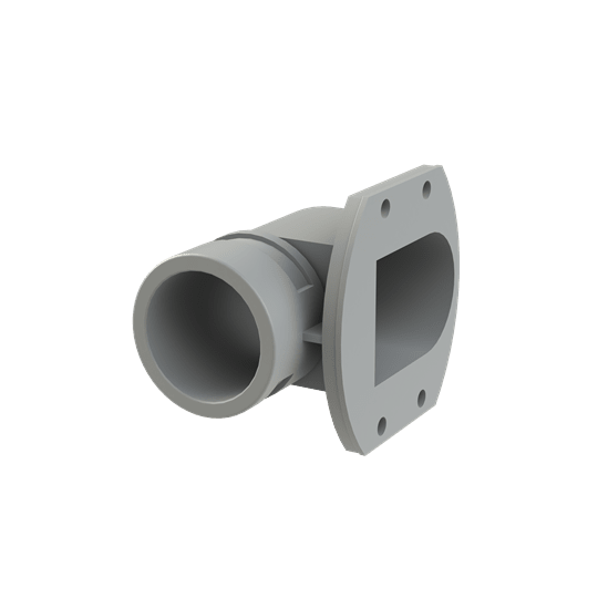 ABB - CONDUTTUBO FLANGIATO 90 GRADI DN36 PG36PA6 GRIGIO IP66.