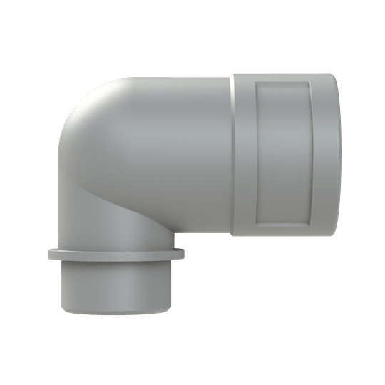 ABB - Raccordo 90 gradi M25 DN23 PA6 NW23 IP66 CSA GRIGIO.