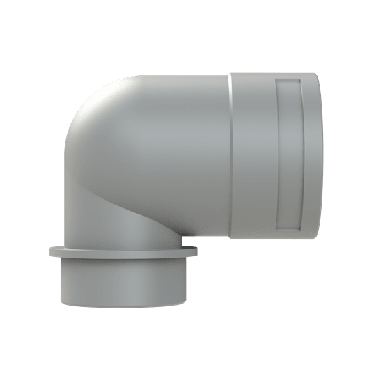 ABB - Raccordo 90 gradi DN48 M50 PA6 GR IP66 CSA GRY.