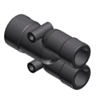 ABB - Raccordo a Y DN10+DN07+DN07 PA6 IP68 Grigio in Nylon resistente all'acqua.