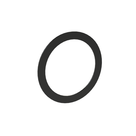 ABB - Guarnizione piatta PG48 neoprene nera per sigillare filettature.