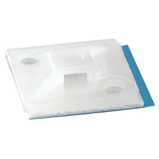 ABB - 4WAY base in nylon adesiva naturale 0.5x0.5in + TYFAST basetta adesiva naturale 12.7x12.7mm 6,6.