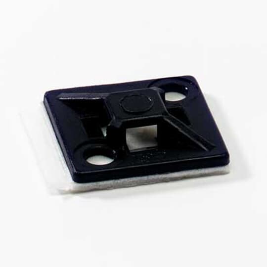 ABB - 4way adh mtg base .75x.75in blk nyl tyrap bas.ad.uv19.2x19.2mm p.6,6 ne.1000.