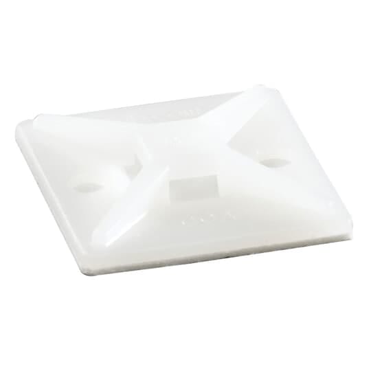 ABB - Base 4 vie PA6,6 naturale ad 25,4x25,4 mm 1000 pezzi 4WAYADH MTG base 1.13x1.13 naturale nylon.