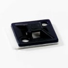ABB - Base adesiva nera per montaggio 4WAY 1.1x1.1 pollici e set di 100 basette quadrate 28.6x28.6mm.
