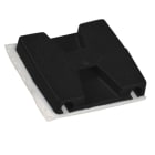 ABB - Base adesiva per montaggio 2/4 vie 1.1x1.1 pollici nera, confezione da 100 pezzi 28.6x28.6mm.