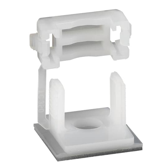 ABB - LATCHG CLAMP .98X.98IN NAT NY ADH TYRAP BAS. ADESIVA H 14MM POLY.6,6NAT.10