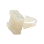 ABB - Base in nylon naturale per montaggio a pressione, dimensioni 0.45x0.45 pollici. Bottone in PA6,6 naturale, dimensioni 16.8x11.1mm, confezione da 1000 pezzi.