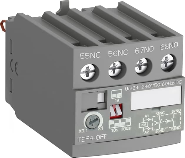 ABB - TEF4-OFF Frontal Electronic Timer e TIMER ELETTR. RIT. DISECC. AF/A.
