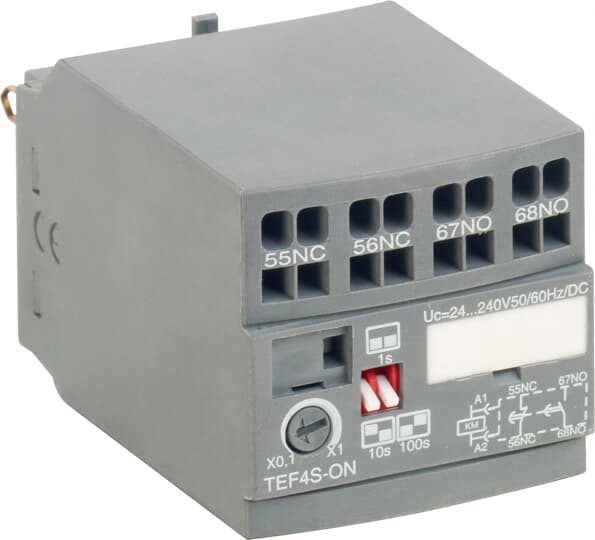 ABB - TEF4S-ON Frontal Electronic Timer ELETTR. RIT. ECCITAZ AF/A. TEF4SON