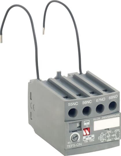 ABB - TEF5-ON Frontal Electronic Timer con funzione di ritardo di eccitazione automatica/alimentazione.