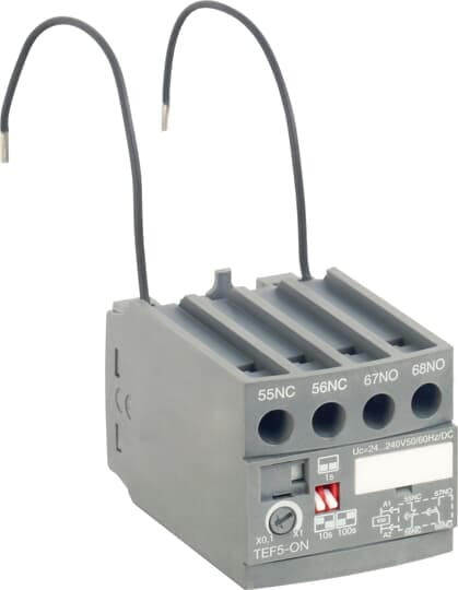 ABB - TEF5-ON Frontal Electronic Timer con funzione di ritardo di eccitazione automatica/alimentazione.