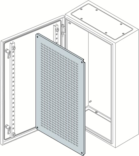ABB - SR2 Metallic enclosure SR2 PIASTRA tipo TELEQUICK 400x400mm (HxL)