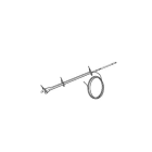 ABB - Kit di montaggio per sensori TVOC-2-MK8 su tetto o base, lunghezza 800/1000 mm.