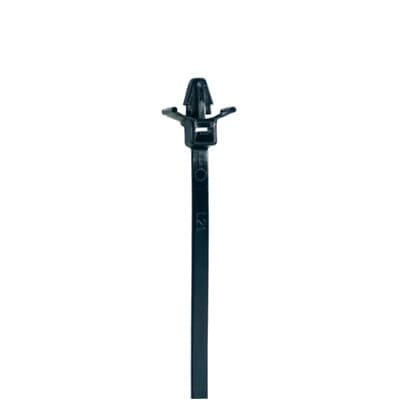 ABB - Cable Tie 50lb 8in Black Nylon Push Mount Tyrap Anchor Insert 4.7x200 Black UV 1000