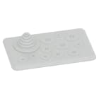 ABB - TZ111 Flange for 12 entries COMBI FLANGIA PLAS.T/FONDO CIECO 11 MANI.