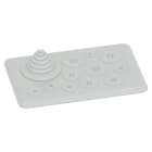 ABB - TZ111 Flange for 12 entries COMBI FLANGIA PLAS.T/FONDO CIECO 11 MANI. TZ111