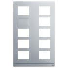 ABB - Telaio alluminio 5x2 per video outdoor station 413810CF- con supporto audiovideo.