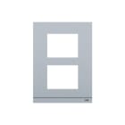 ABB - Telaio alluminio 2x1 41392CF-A Audio OS frame extended panel size 1/2
