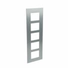 ABB - Telaio in alluminio esteso per pannello audio, dimensioni 1/5, codice 41395CF-A.