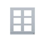 ABB - Telaio alluminio 3x2 41396CF-A Audio OS frame (extended panel), size 2/3. WLF306A