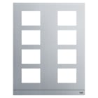 ABB - Audio Outdoor Station frame, size 2/4 in TELAIO ALLUMINIO 4X2 41398CF-A.