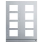 ABB - Audio Outdoor Station frame, size 2/4 in TELAIO ALLUMINIO 4X2 41398CF-A.