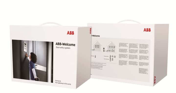 ABB - Kit video M20541 con cornetta e monitor 4.3 Handset in alluminio OS.